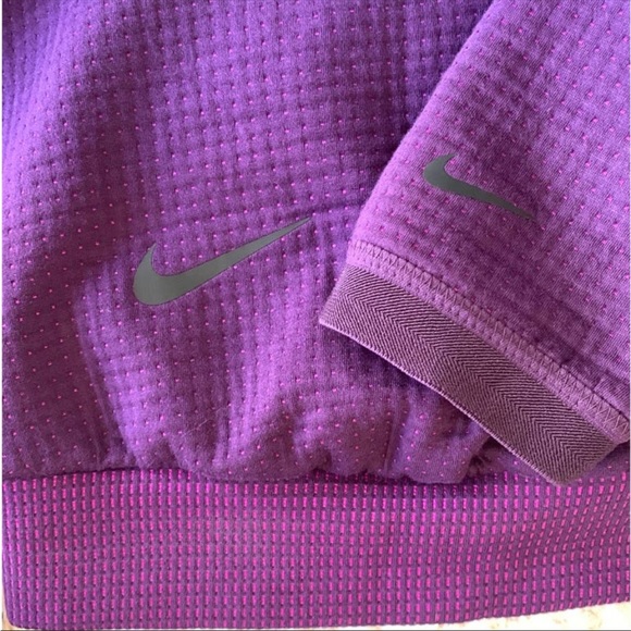 Nike Purple Fleece Cropped Pullover - Picture 4 of 4